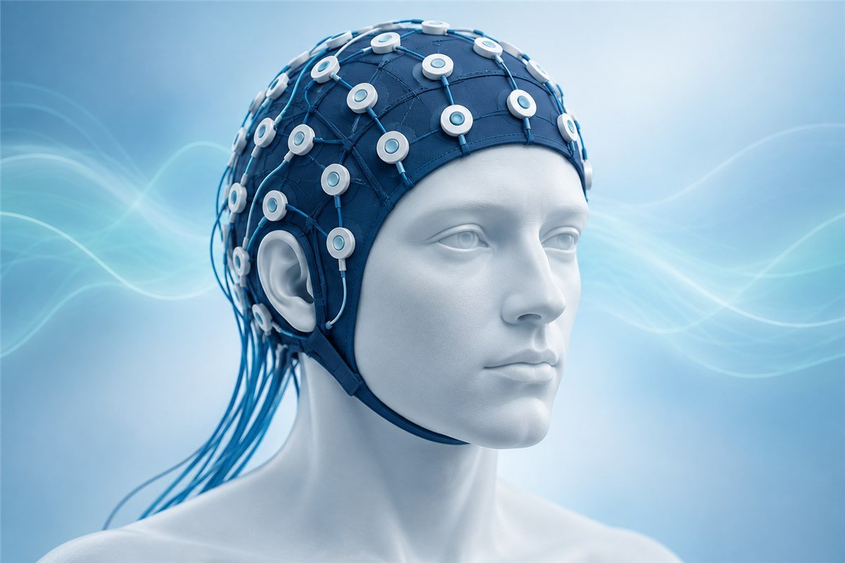 Illustration of EEG — Electroencephalography